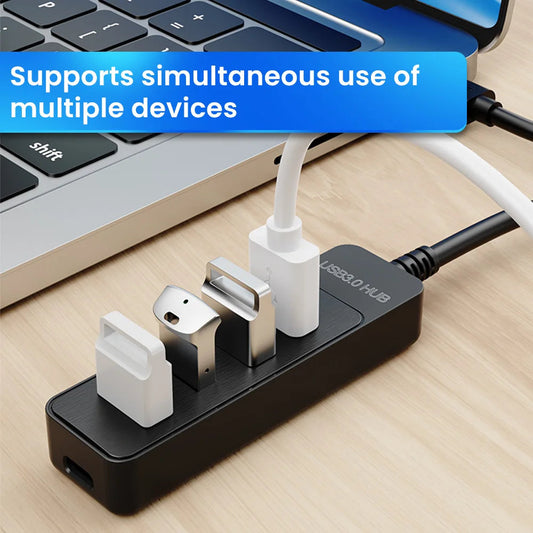 Elough 4 Ports USB HUB 3.0 High Speed Multi USB 3.0 Splitter Type c USB 2.0