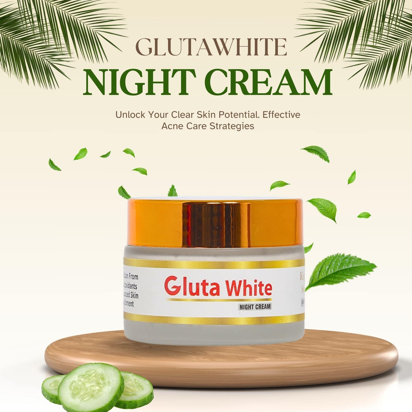 Gluta White Extreme Stronger Light Up And Anti-Aging Day & Night Cream