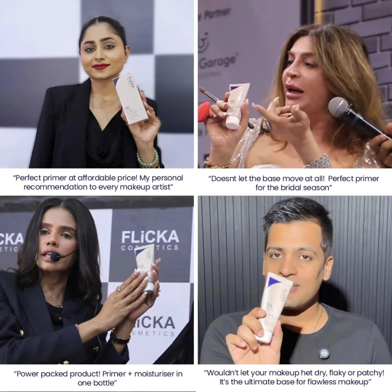 Flicka Silk Touch 3 in 1 Moisturizer and Primer for Face | Long-Lasting, Flawless and Dewy Makeup Base | Pore Minimizer | All Skin Types Buy 1 & Get 1 Free