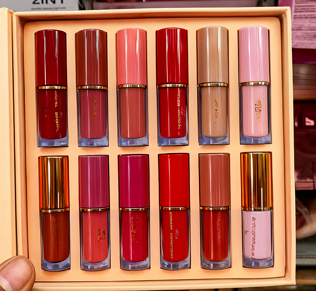 Crazy Girl “Thanks for the Love” Lip Gloss Set – 12 in 1 Multi-Shade Collection/Waterproof