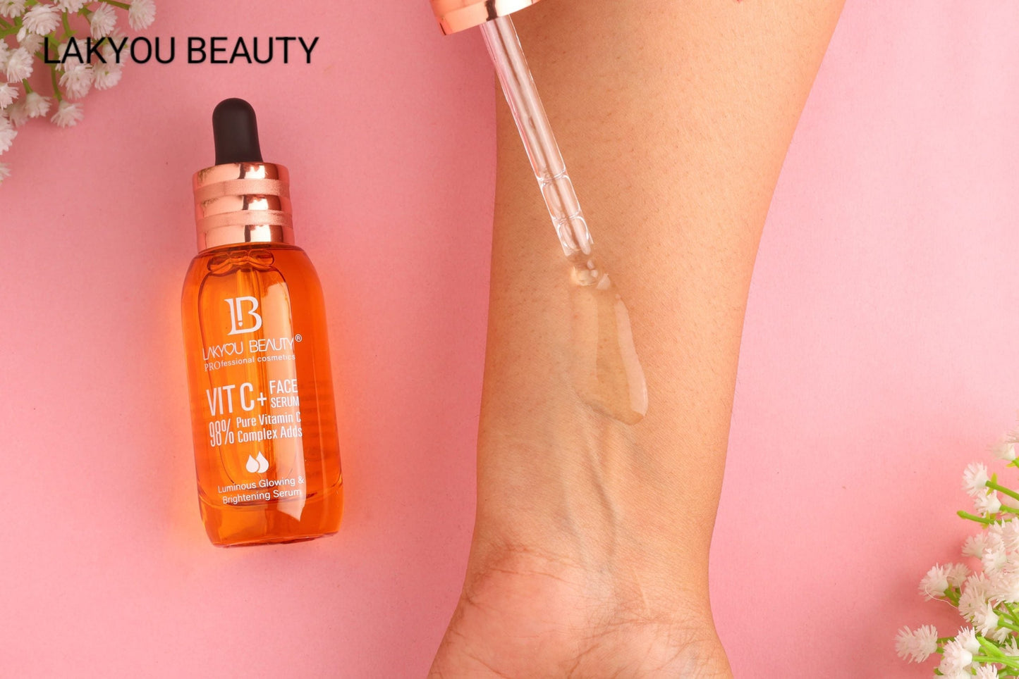 Lakyou Beauty Vitamin C Face Serum – 98% Pure Vitamin C Complex